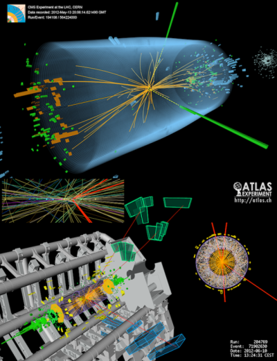 kandidat Higgs boson dari tumbukan beberapa proton di LHC